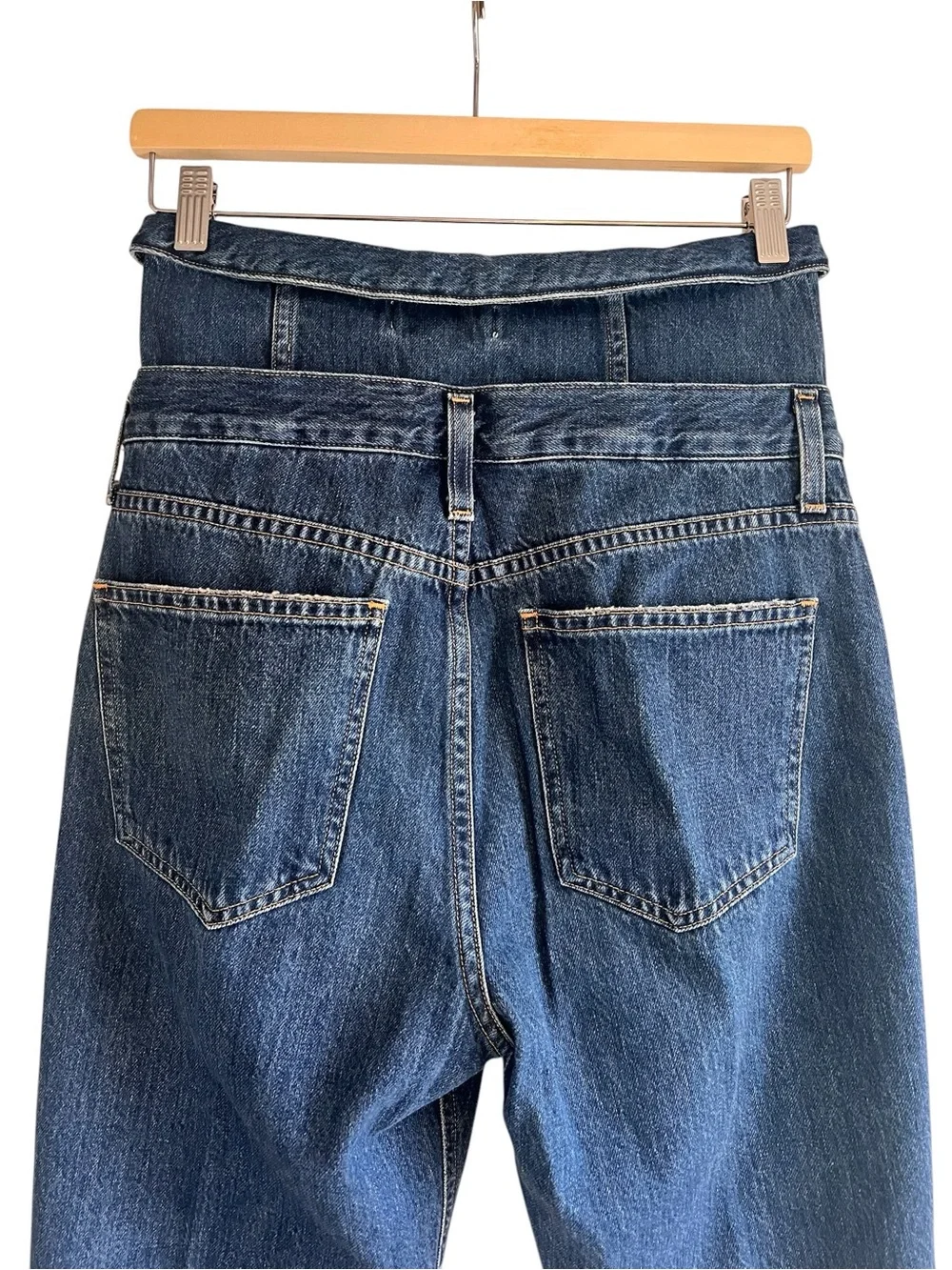 Agolde Vanna Corset jeans dark denim high waist size 27 excellent condition - Picture 10 of 14